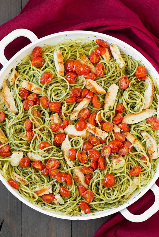 Easy Pesto Spaghetti with Chicken: A Family Weeknight Favorite